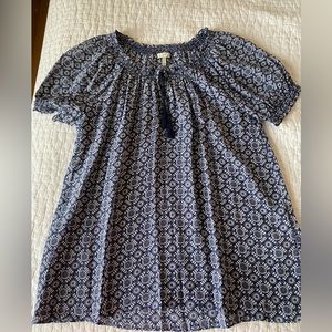 Joie silk blouse elastic sleeve size L